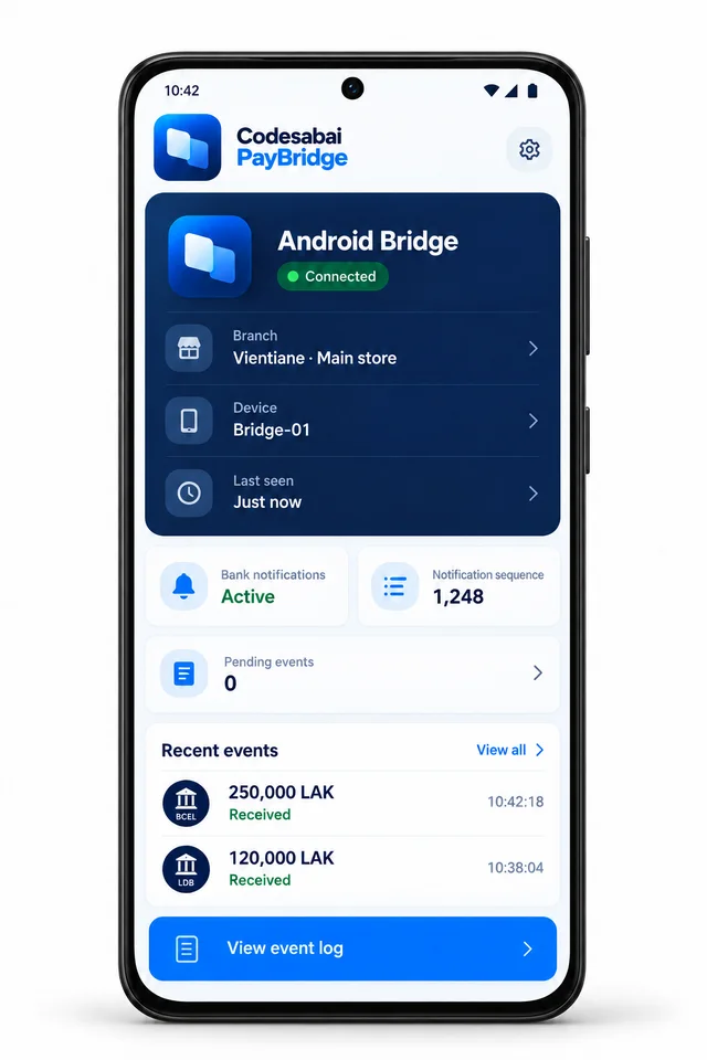 Android Bridge — online device, Last Seen and Notification Sequence
